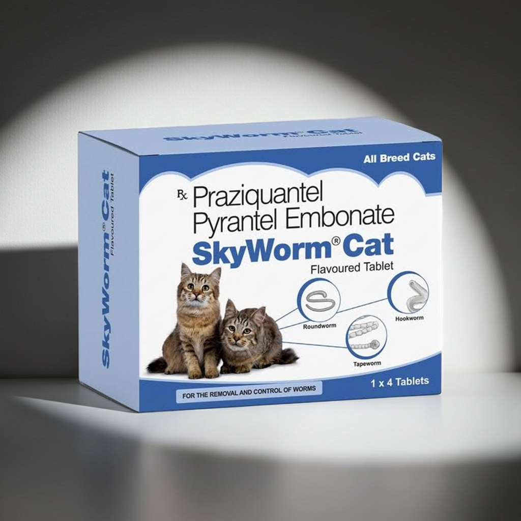 Skyec Skyworm Cat Deworming Tablets 4â€™s
