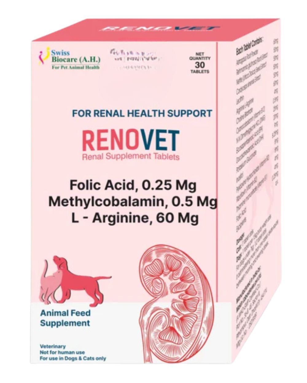 Corise Renovet  30 Tabs Advanced Renal Support Supplement for Pets
