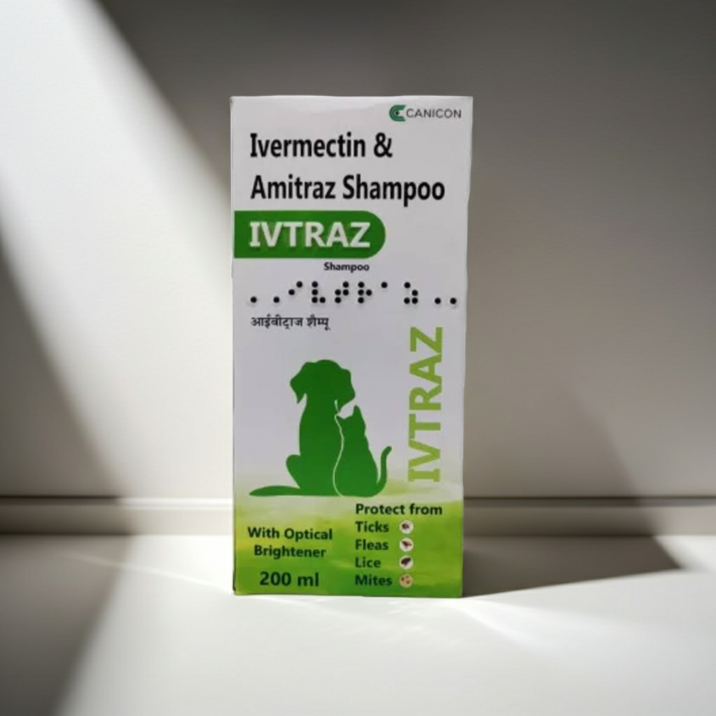 Canicon Ivtraz Antifungal & Antibacterial Dog Shampoo 200ml