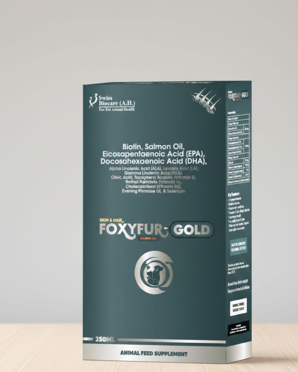 Corise Foxyfur Gold 250ml Syrup for Dogs & Cats â€“ Advanced Skin & Coat Supplement