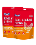 Drools Real Chicken Feet Chews 70g for Dogs | Natural Chew Treats for Healthy Teeth & Gums