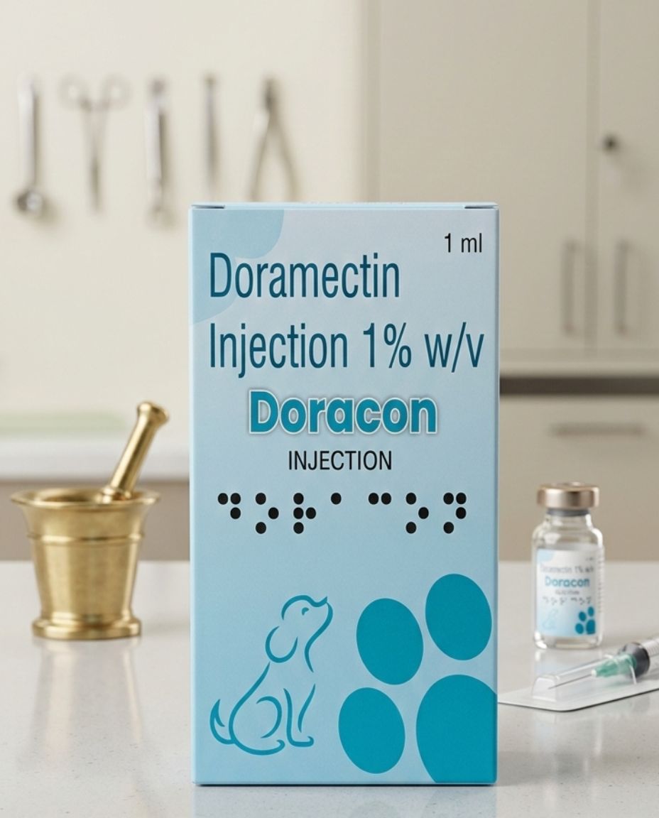 Canicon Doracon Injection â€“ Doramectin 1% w/v Broad-Spectrum Dewormer (1 ml)