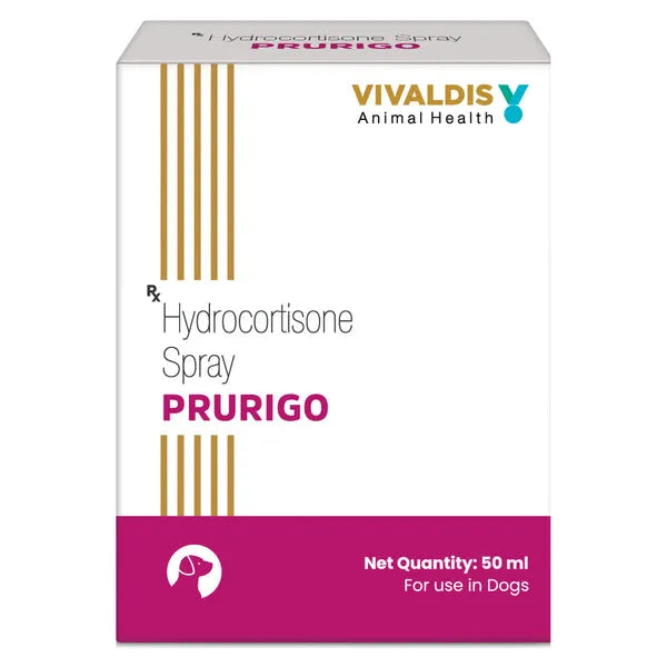 Vivaldis Prurigo Hydrocortisone Spray for Dogs & Cats - 50ml