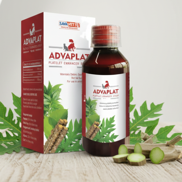 Savavet Advaplat Platelet Enhancer Syrup 200ml â€“ Supports Platelet Count, Immunity & Blood Health in Pets