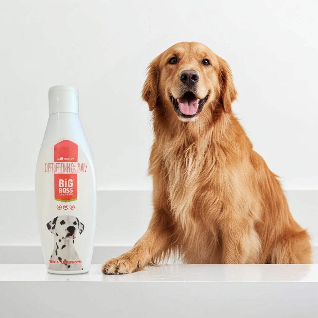 TTK Big Boss Dog Shampoo â€“ Anti-Tick & Flea Formula, Coat Brightening, Gentle Skin Care for All Breeds