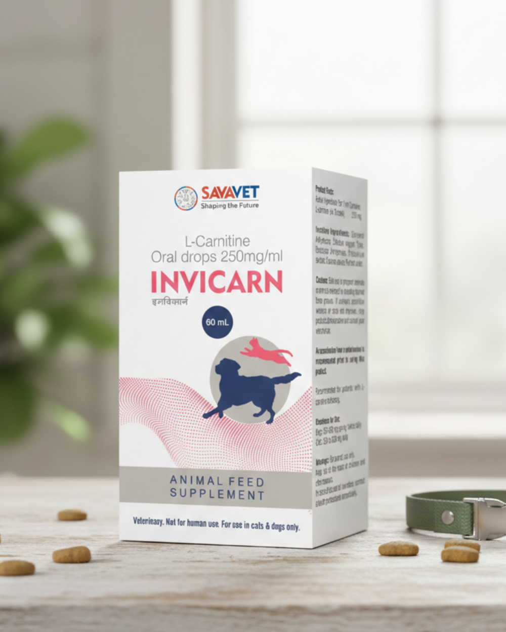 Savavet Invicarn L-Carnitine Supplement for Dogs & Cats â€“ Boost Energy, Weight Management & Heart Health
