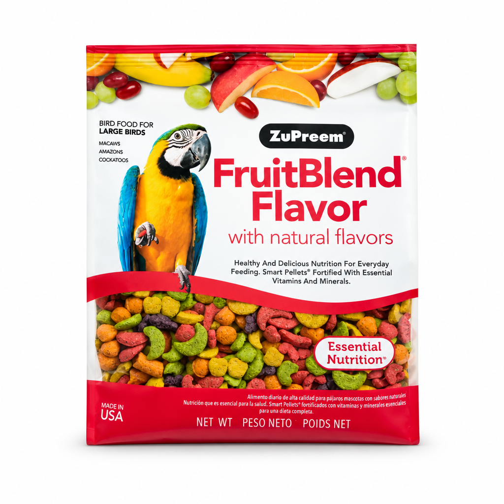 ZuPreem FruitBlend Flavor food for large birds, 907 g (2 lb) package