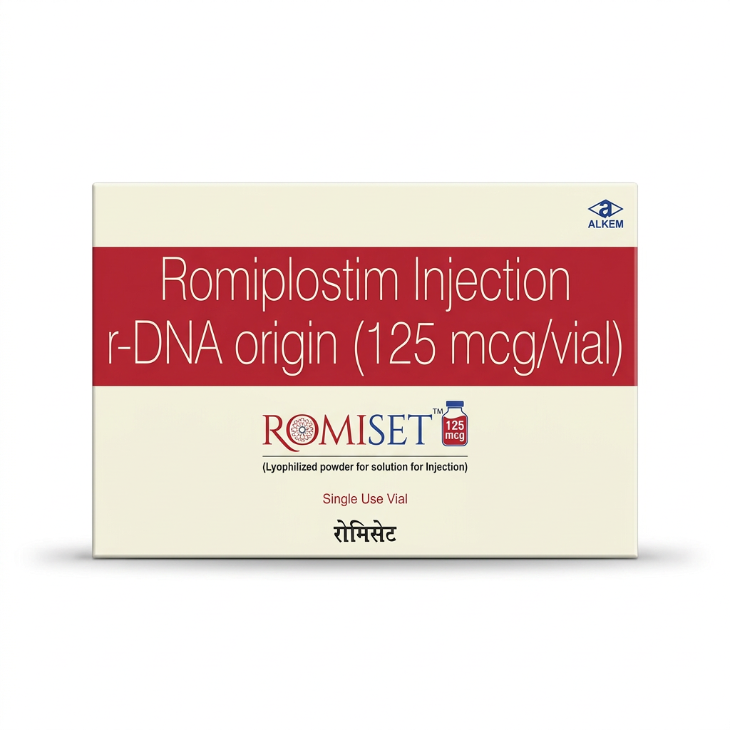 Alkem Romiset romiplostim injection 125mcg per vial single-use carton