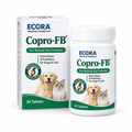 Ecora Copro-FB white and green carton and tablet jar on white background