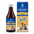 Varsa IMMUNOCARE-V immunomodulator syrup for dogs and cats, 200 ml bottle and carton