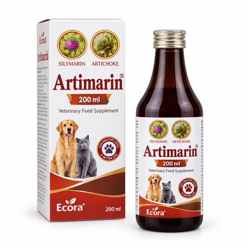 Ecora Artimarin suspension 200 ml bottle and carton on a white background