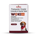 Azista Woki Dog deworming tablets 10-tablet carton with praziquantel, pyrantel embonate and febantel