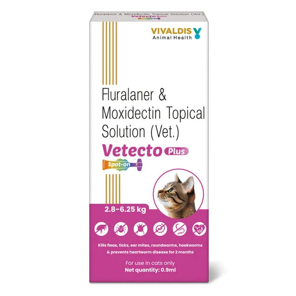 Vivaldis Vetecto Spot On for Cats – Flea & Tick Treatment