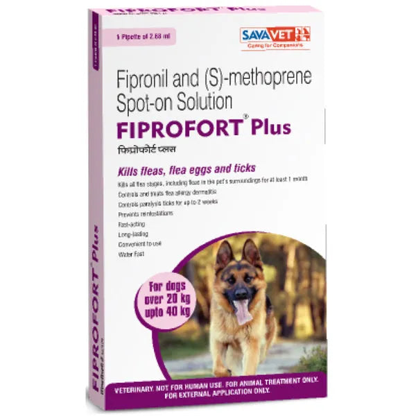 Savavet Fiprofort Plus Fipronil Spot On for Dogs