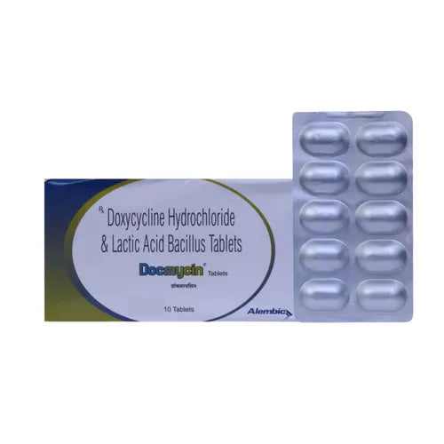 Alembic Docmycin Pack of 10 Tablets | Prescription Infection Treatment Medicine