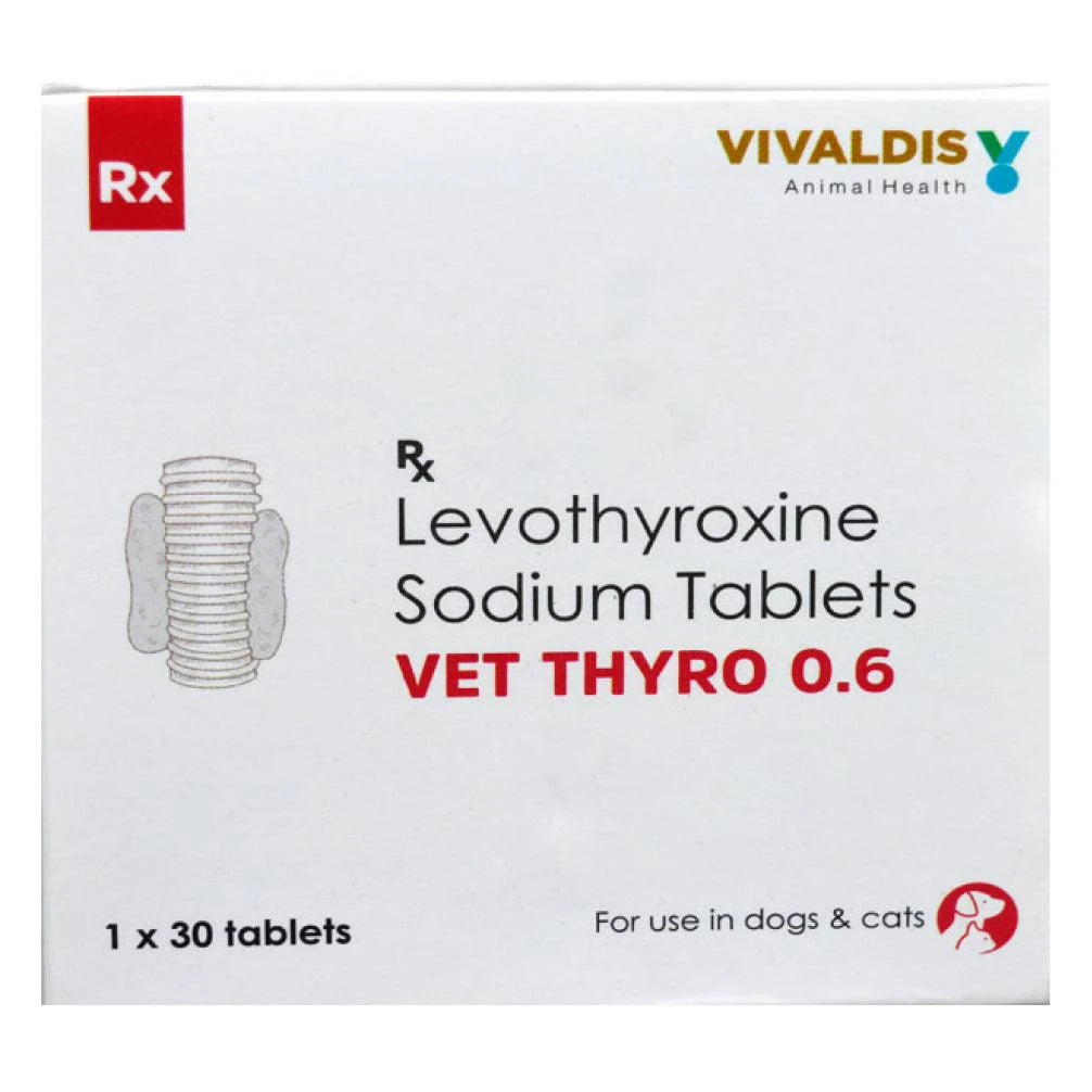 Vivaldis Vet Thyro 0.6mg Tablet