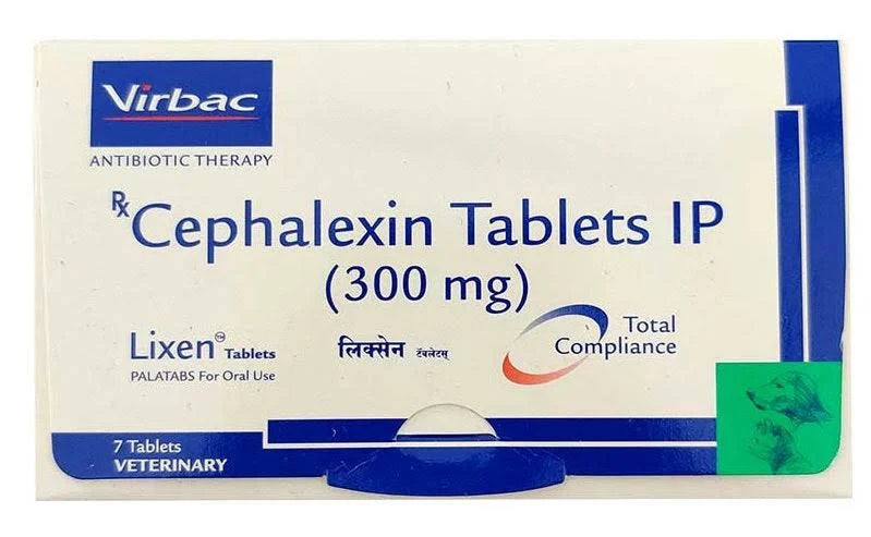 Virbac Lixen Palatab ( Cephalexin )Tablets for Dogs & Cats